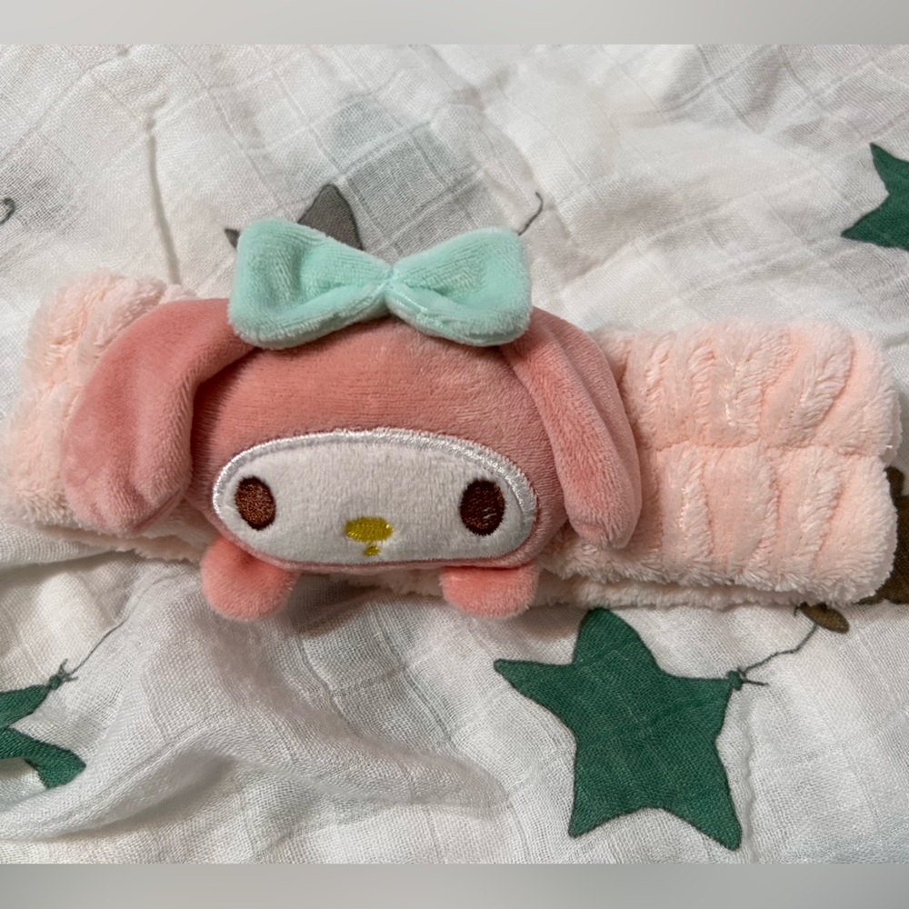 ⭐️$7 My Melody Sanrio Character 🛁 Cute Plush Spa Makeup 💄 Facial Headband